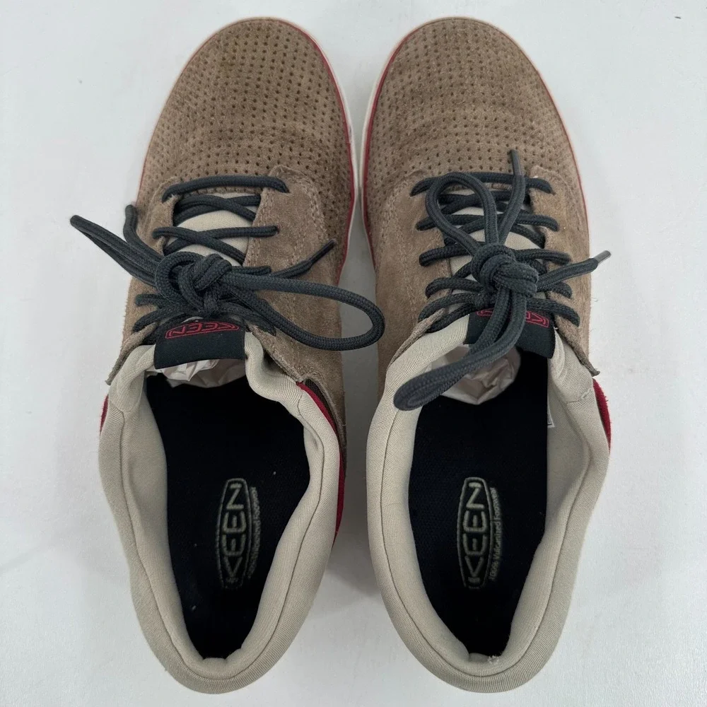 Keen MENS Brown Suede Lace Up Casual Shoes Sneakers SIZE 9